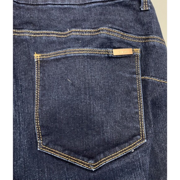 Chicos Dark Wash The So Lifting Crop Jeans Size 0.5 (6 - 30/23) Straight Stretch - Picture 8 of 13